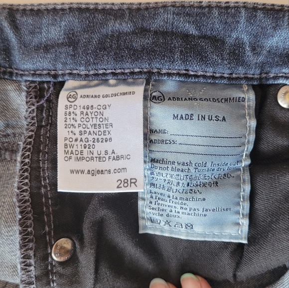 AG Denim Middi The Mid Rise Ankle Legging - Picture 6 of 7